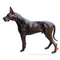 life size bronze wolf dog statues